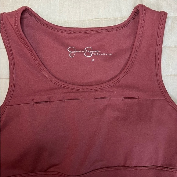 Jessica Simpson The Warmup Cut Out Scoop Neck Sports Bra Size Medium - Picture 4 of 14